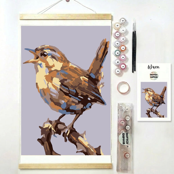 British Birds - Wren - Care Home Paint by Number Bundles